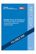 Model Form of Contract MF/1 (Revision 7) - downloadable PDF version