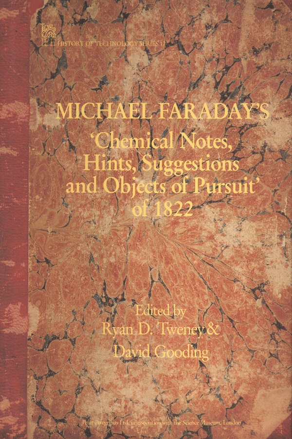 Michael Faraday's 'Chemical Notes, Hints, Suggestions and Objects of Pursuit' of 1822