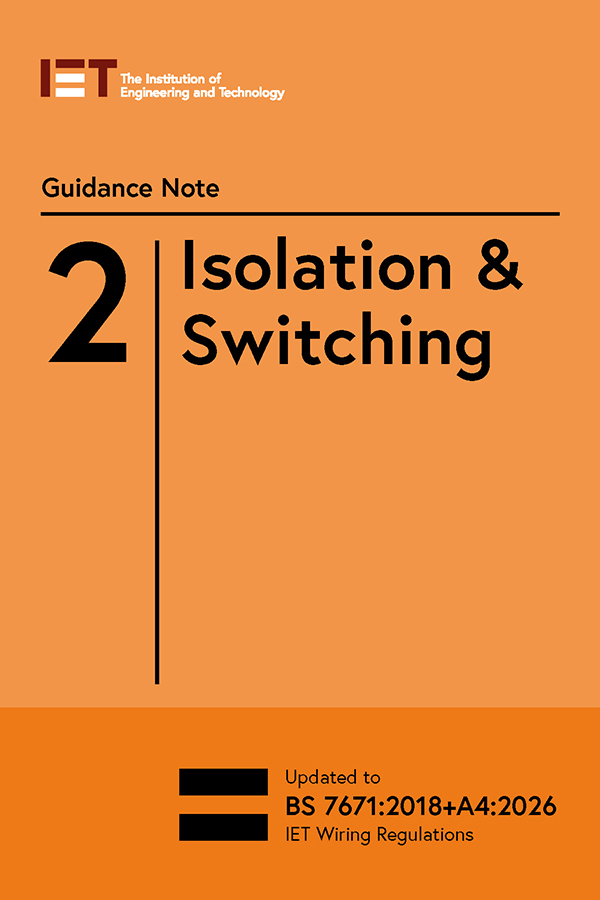 Guidance Note 2: Isolation & Switching, 10th Edition